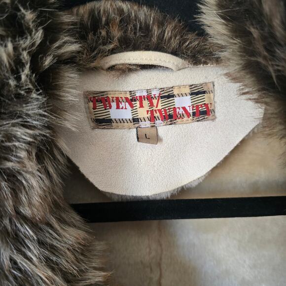 TWENTY TWENTY Faux Shearling Vest Size L – Y2K, Western, Cozycore - Picture 3 of 6